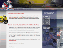 Tablet Screenshot of gpmotorcyclewreckers.co.nz
